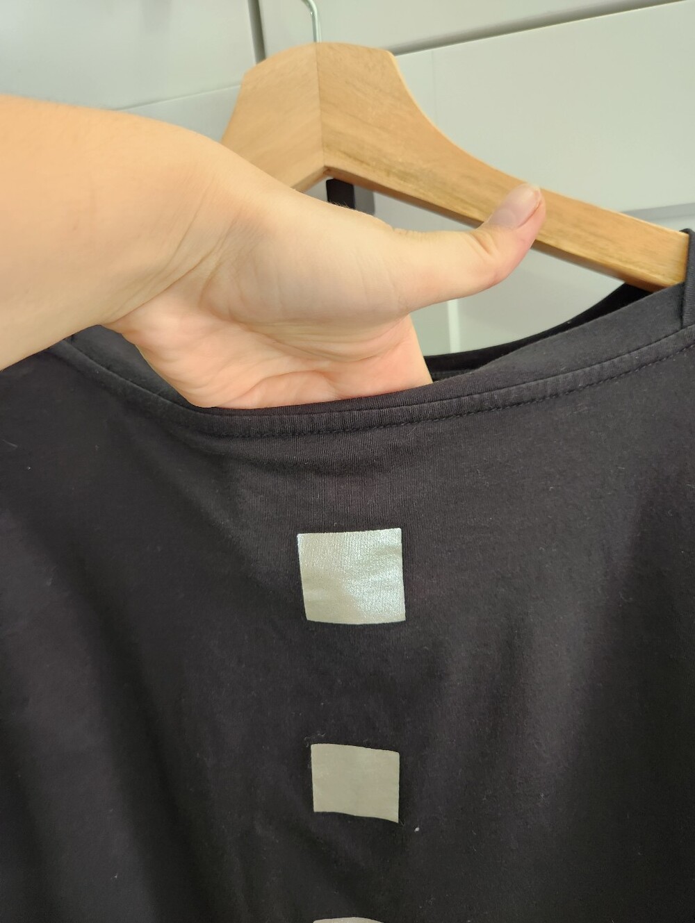 PLANET By Lauren G Pima Cotton Boxy Long Sleeve Tee Cube One Size Lagenlook - Picture 6 of 12